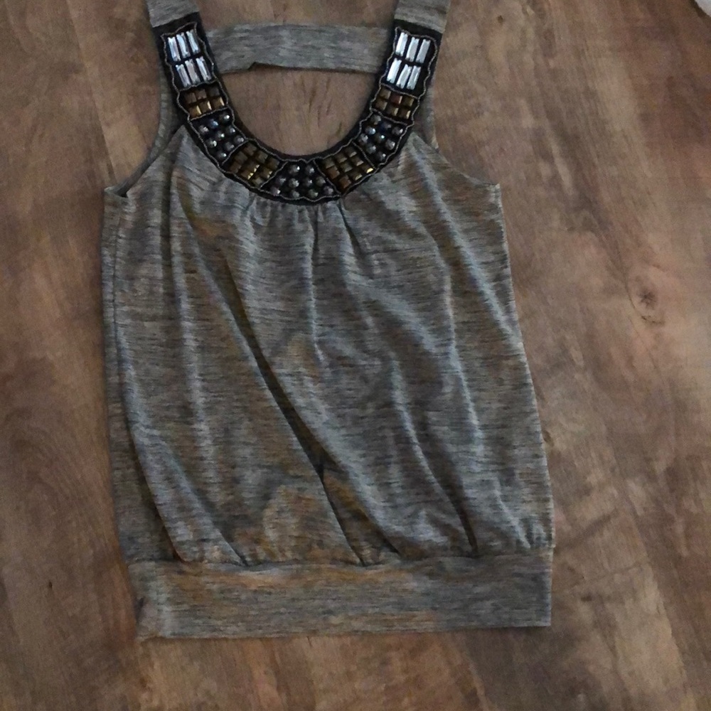 Beaded neck top S